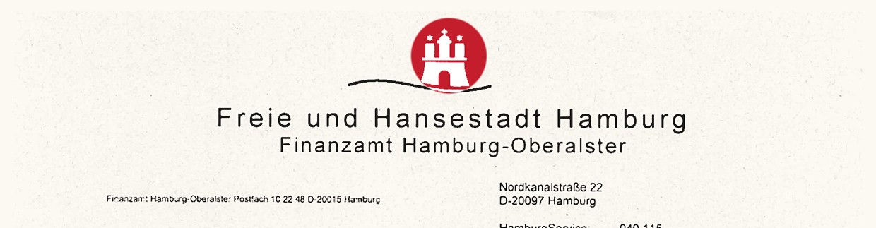 Freistellungsbescheinigung nach § 48b EStG, Finanzamt Hamburg-Oberalster